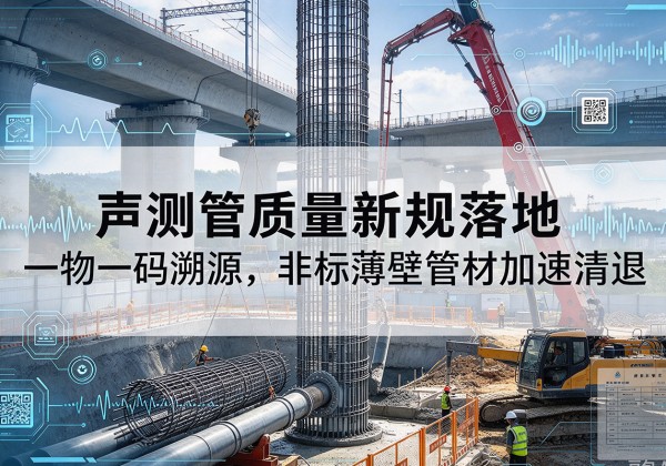 伍家岗声测管质量新规落地，一物一码溯源，非标薄壁管材加速清退